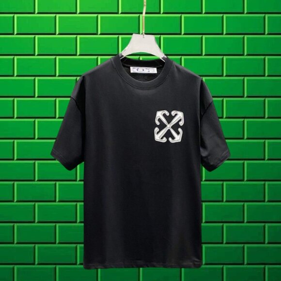 Off-White Other - OFF-WHITE Black Round Neck Short Sleeve